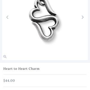 James Avery Double Heart Charm
